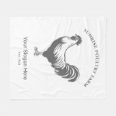 Chicken Farm House Fleece Deken (Voorkant (Horizontaal))