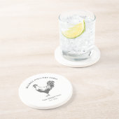 Chicken Farm Sandstone Coaster Zandsteen Onderzetter (Zijkant)