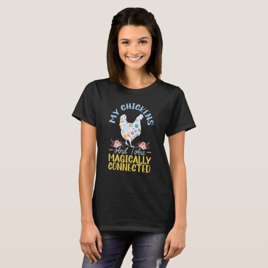 Chicken Farmer Chicken Whisper Boerderij Animal Po T-shirt (Voorkant volledig)
