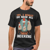 Chicken Farmer Chicken Whisper Farm Animal Poultry T-shirt (Voorkant)