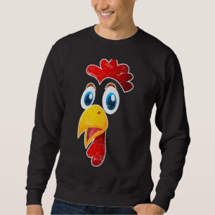 Chicken Farmer Chickens Eigenaar Chicken Face Trui