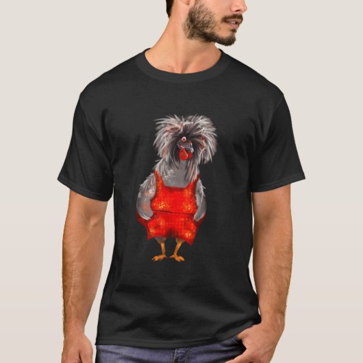 Chicken Farmer Crested Chicken T-shirt (Voorkant)