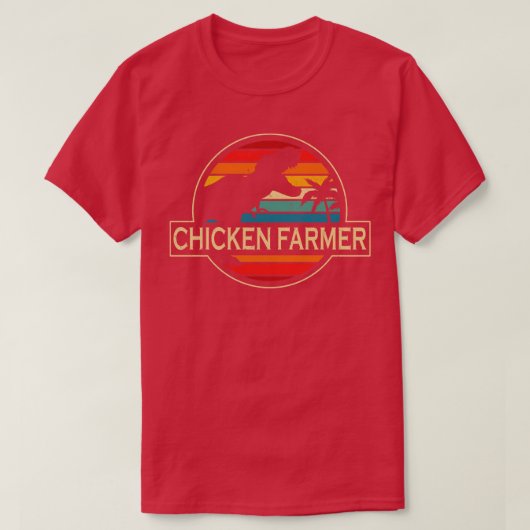Chicken Farmer Dinosaur T-shirt (Design voorkant)