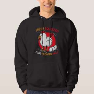 Chicken Farmer Eggs Plooped Daily Hoodie