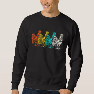Chicken Farmer Farming Retro Boerderij Animal Chic Trui