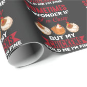 Chicken Farmer Funny Crazy Animal Farming Cadeaupapier (Rol Hoek)