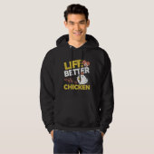 Chicken Farmer Poultry Rooster Hoodie (Voorkant volledig)