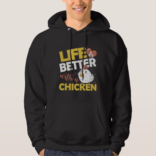Chicken Farmer Poultry Rooster Hoodie (Voorkant)