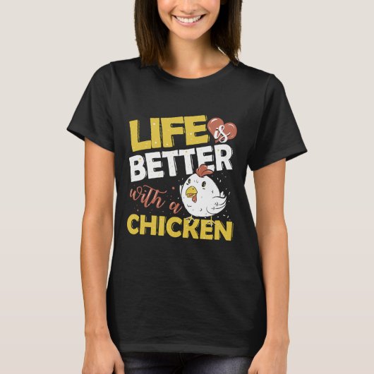 Chicken Farmer Poultry Rooster T-shirt (Voorkant)