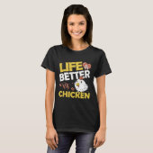 Chicken Farmer Poultry Rooster T-shirt (Voorkant volledig)