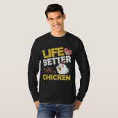 Chicken Farmer Poultry Rooster T-shirt (Voorkant volledig)