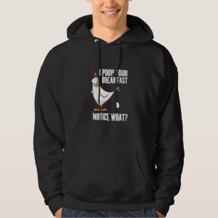 Chicken Farmer Woman Agriculture Rooster Girl Chic Hoodie