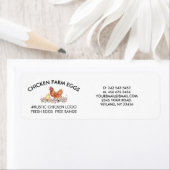 Chicken Farmhouse Agriculture Fresh Eggs Etiket (Insitu)