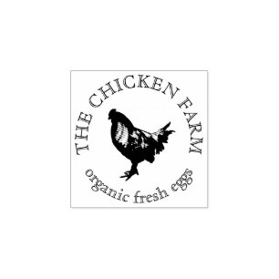 Chicken Farmhouse Egg Rubberstempel