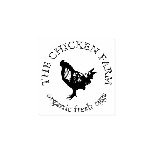 Chicken Farmhouse Egg Rubberstempel (Afrduk)