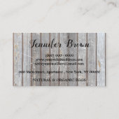 Chicken Farmhouse Rustic Egg Visitekaartje (Achterkant)