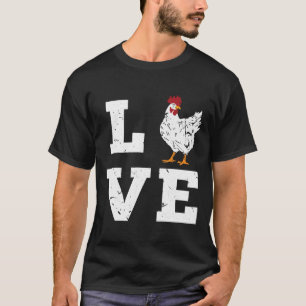 Chicken Farming Love Birthday T-shirt