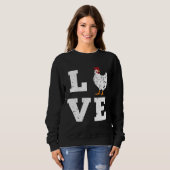 Chicken Farming Love Birthday Trui (Voorkant volledig)