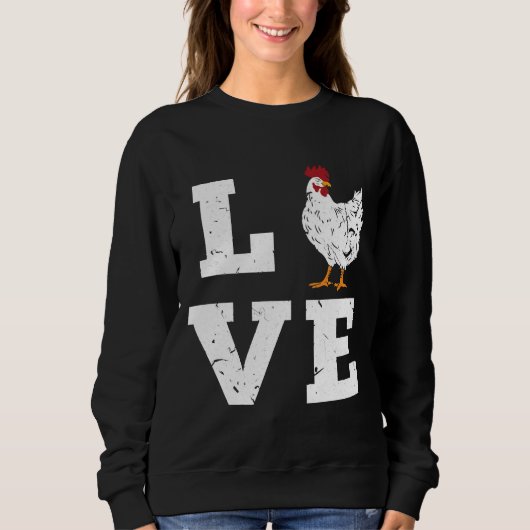 Chicken Farming Love Birthday Trui (Voorkant)