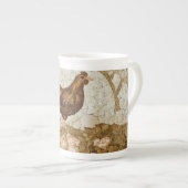 Chicken Farmyard Bone China Mug Porselein Kop (Voorkant rechts)