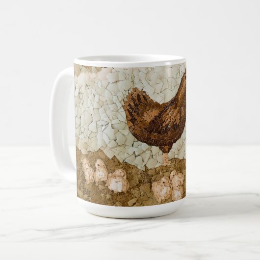 Chicken Farmyard Mug Koffiemok (Voorkant links)