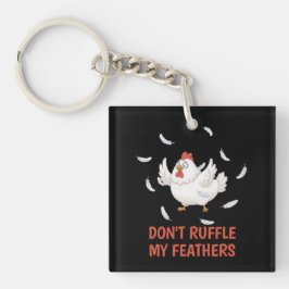 Chicken Feathers Sleutelhanger