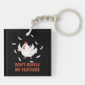 Chicken Feathers Sleutelhanger (Achterkant)