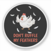 Chicken Feathers Sticker (Voorkant)