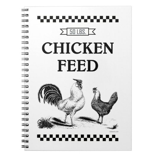 CHICKEN FEED NOTITIEBOEK (Voorkant)