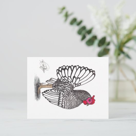 CHICKEN FEESTDAGENKAART (Staand voorkant)