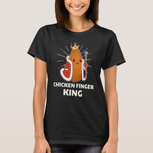 Chicken Finger King Fast Food T-shirt (Voorkant)