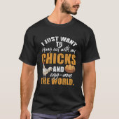 Chicken Flock Rooster Backyard Hen T-shirt (Voorkant)