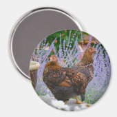 Chicken Floral Magnet (Voorkant / Achterkant)