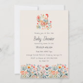 Chicken Folk Kleurrijke Girl Boy Baby shower Kaart (Voorkant)