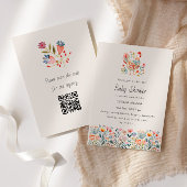 Chicken Folk Kleurrijke Girl Boy Baby shower Kaart