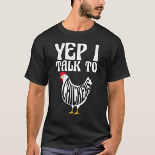 Chicken for Men Women Crazy Chicken Farmer T-shirt