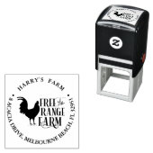 Chicken Free Range Boerderij thema Zelfinktende Stempel (In situ)