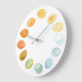 Chicken Fresh Eggs Watercolor Grote Klok (Hoek)