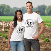 Chicken Fresh Organic Eggs Farmhouse Business T-shirt
