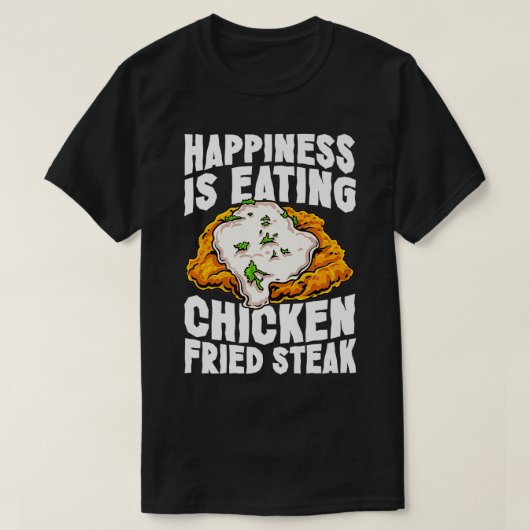 Chicken Fried Steak Comfort Food Funny kip ver T-shirt (Design voorkant)