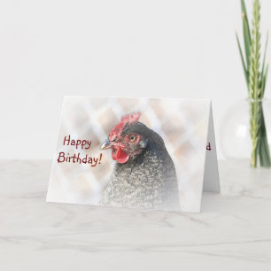 Chicken Friend Birthday-kaart Kaart