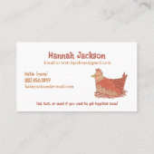Chicken Friends Pun Kinder Calling Card Contactkaartje (Achterkant)