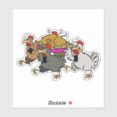 Chicken funeral sticker (Vel)
