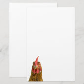 Chicken Funny Boerderij Animal Foto Briefpapier (Voorkant / Achterkant)