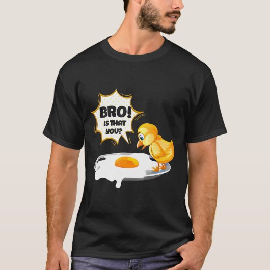 Chicken - Funny Chicken Joke Egg Brother Family an T-shirt (Voorkant)