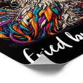 Chicken Funny Fried But Fabulous Graphic Women Chi Poster (Hoek)