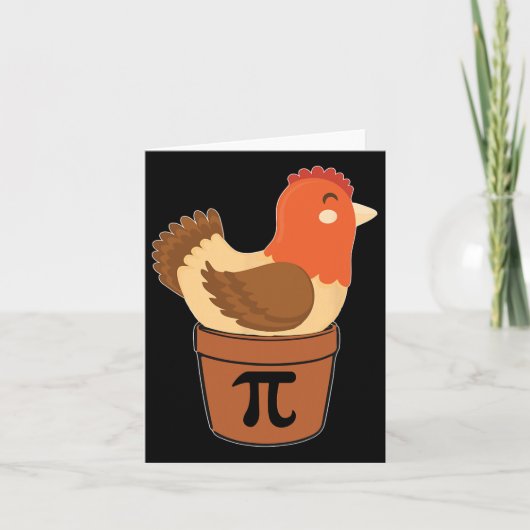 Chicken Funny Wiskunde Engineer Nerd Birthday Gift Kaart (Voorkant)