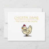 Chicken Game Don't Look At The Chicken Funny Chick (Achterkant)