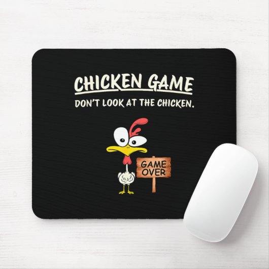 Chicken Game Don't Look At The Chicken Funny Chick Muismat (Met muis)
