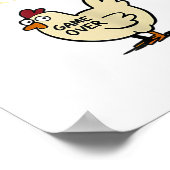Chicken Game Don't Look At The Chicken Funny Chick Poster (Hoek)